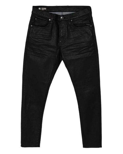 G-Star Revend Waxed-Coated Jeans in Black for Men | Lyst