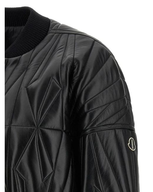 Rick Owens Black X Moncler Quilted Jacket for men