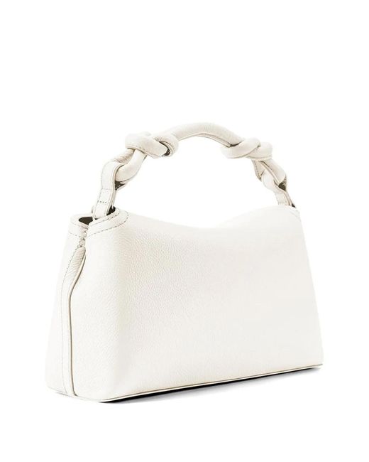 Esin Akan White Medium Sloane Knotted Tote Bag