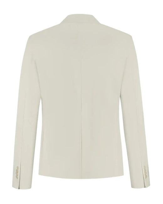Doriani White Single-Breasted Blazer for men