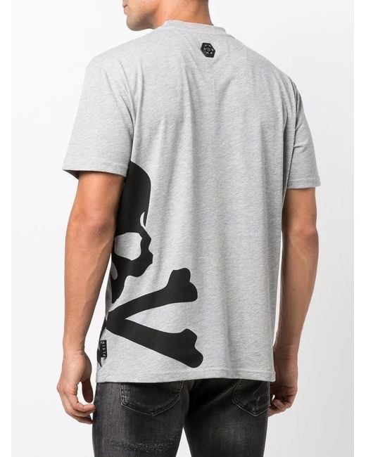 Philipp Plein White Logo-Print Short-Sleeved T-Shirt for men