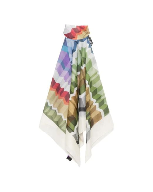 Missoni White Printed Scarf