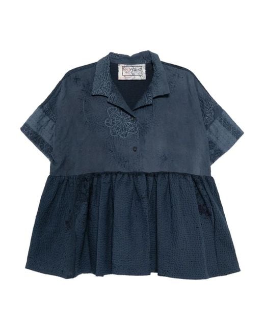 By Walid Blue April Top