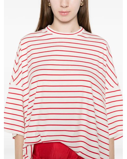 Plan C Pink Striped Short-Sleeve T-Shirt