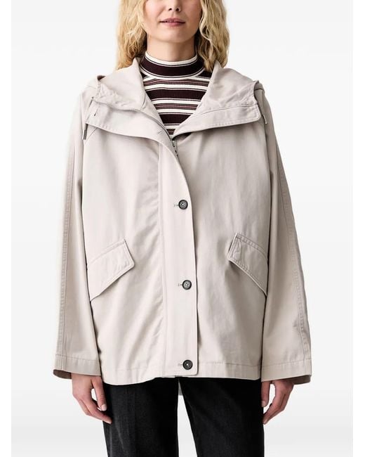 Marc O' Polo Natural Hooded Button-Front Jacket