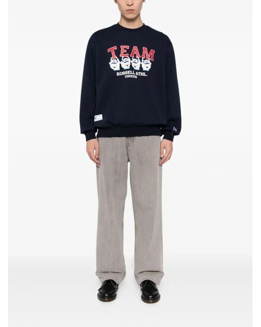 Chocoolate Blue Graphiced Sweatshirt for men