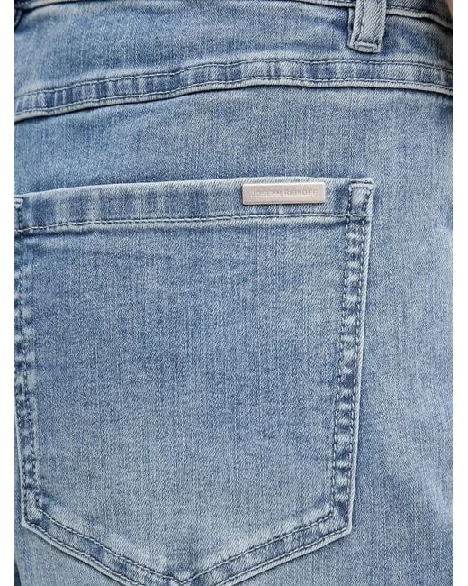 Joseph Ribkoff Blue Button-Detail Denim Shorts