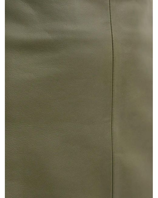 Day Birger et Mikkelsen Green Danin Leather Mini Skirt