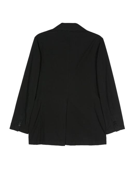 Barena Black Single-Breasted Cotton Blazer