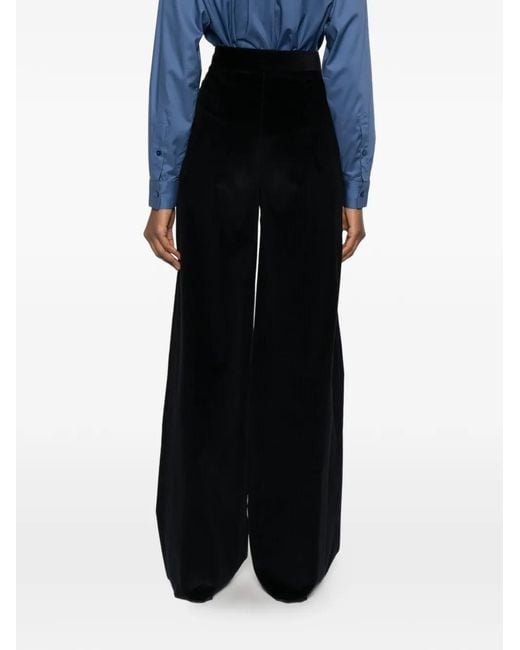 Max Mara Black Faretra Corduroy Trousers