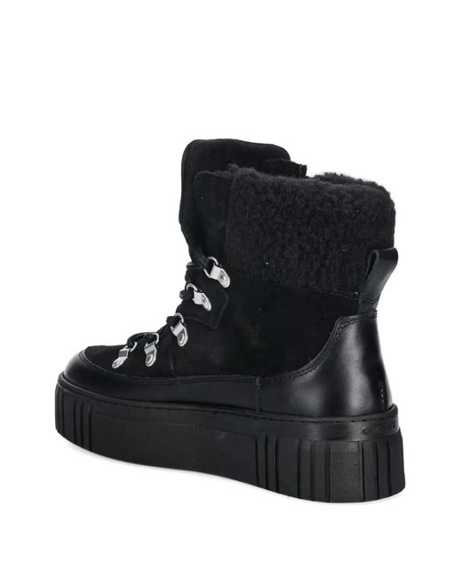 Gant Black Snowmont Lace-Up Platform Ankle Boots