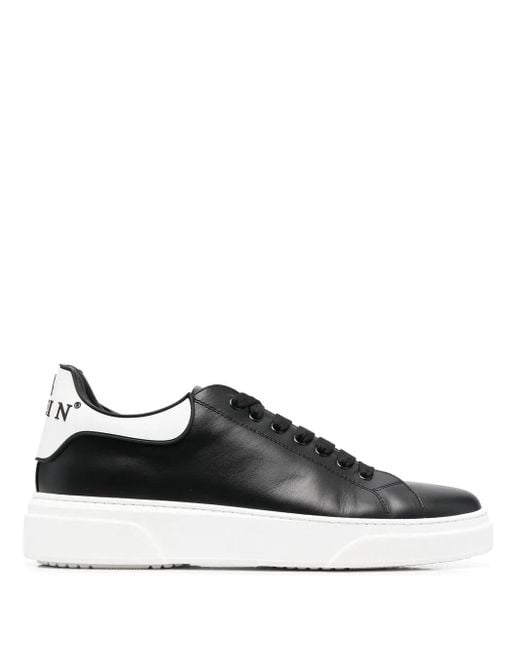 Philipp Plein Black Big Bang Low-Top Sneakers