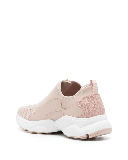 Michael Kors Pink Sami Zip Trainer