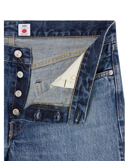 Edwin Blue Regular Tapered Jeans for men