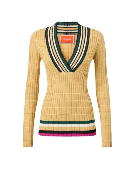 LaDoubleJ Yellow Releve Top