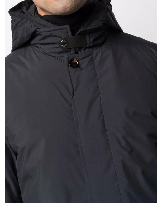 Moorer Black Raffaello-Stp Padded Coat for men