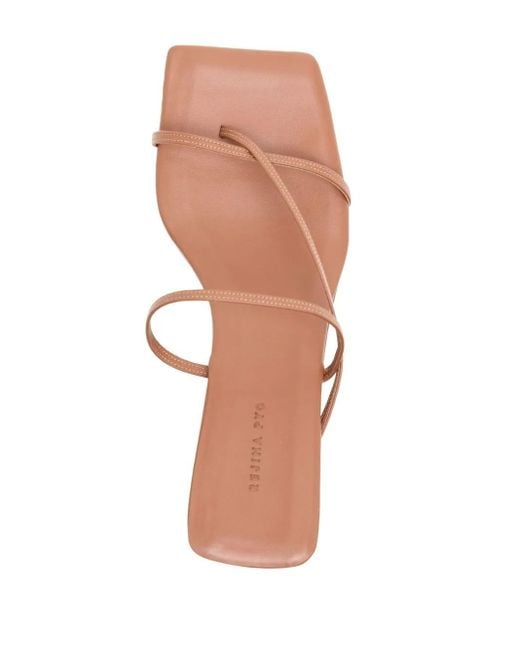 Rejina Pyo Pink Harley Square-Toe 65Mm Sandals