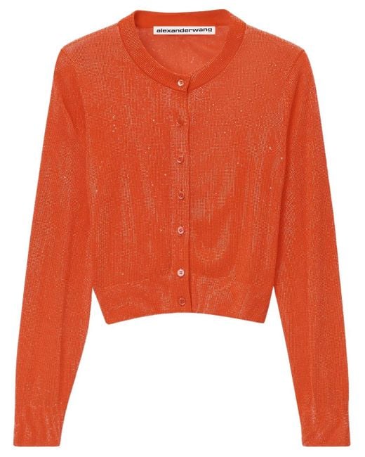 Alexander Wang クロップド カーディガン Orange