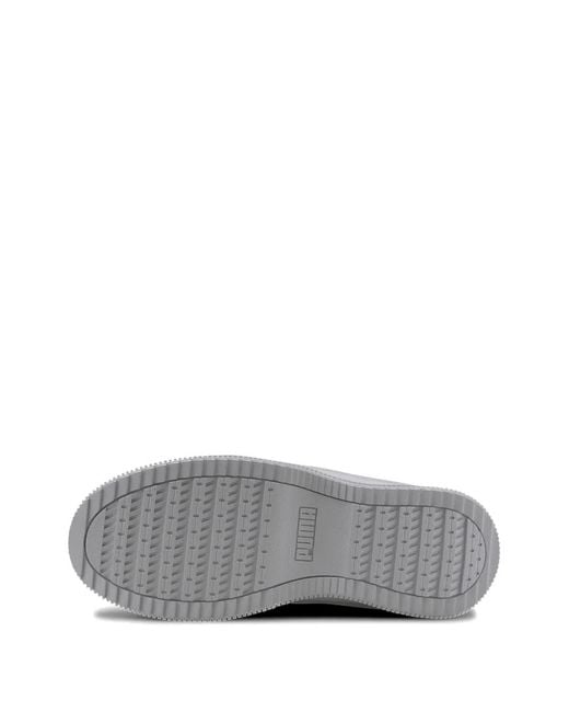 PUMA Gray Deva Reptile-Effect Sneakers