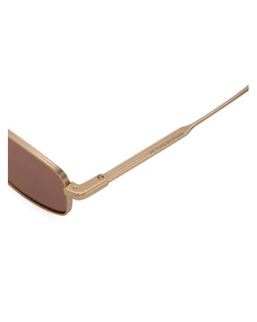 Victoria Beckham Brown Rectangle-Frame Sunglasses