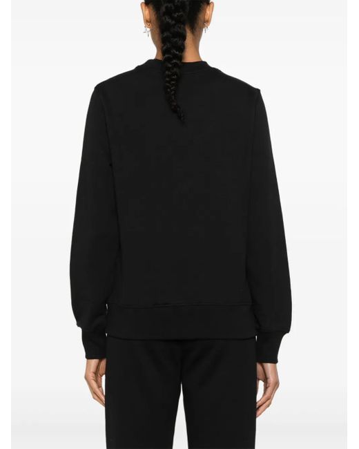 Versace Jeans Couture Black Sweatshirt Mit Logo-Stickerei