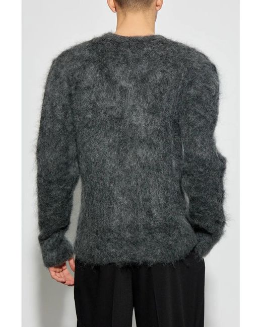Givenchy Green Logo-Jacquard Sweater for men