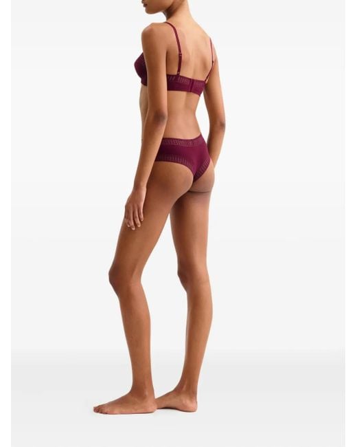 Eres Purple Madeleine Triangel-Bh Mit Grafischer Spitze