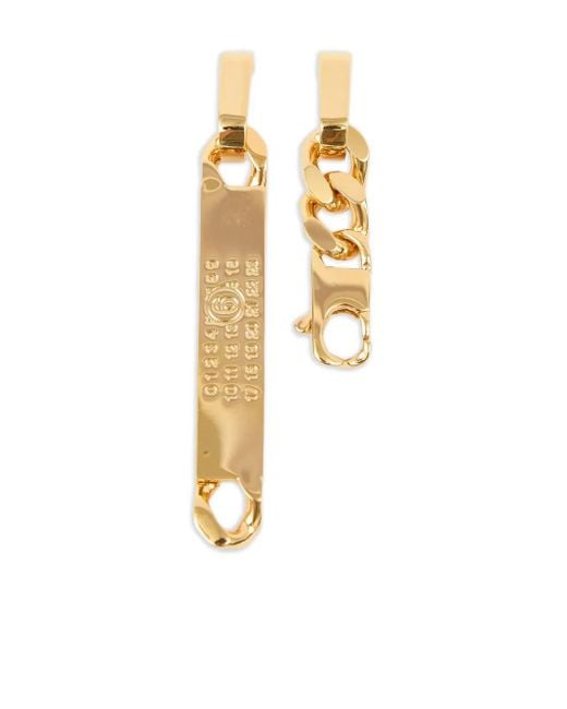 MM6 by Maison Margiela Metallic Numbers-Motif Drop Earrings