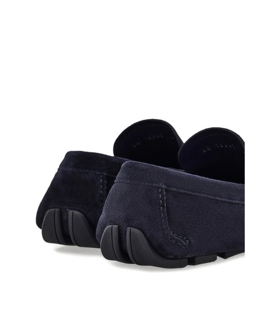 Ferragamo Black Penny Driver Loafers for men