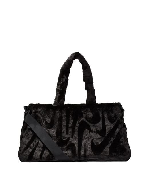 Nike Black Sac À Main En Fourrure Artificielle