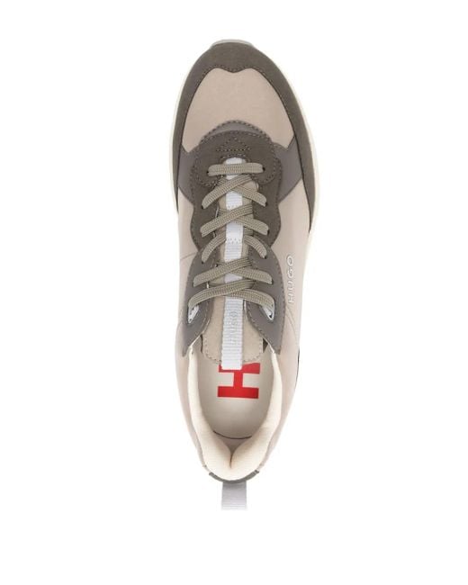 HUGO Sneakers Met Tweekleurige Vlakken in het White voor heren