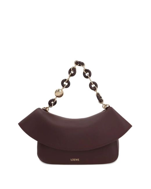 Loewe Brown Medium Ola Chain-Link Shoulder Bag