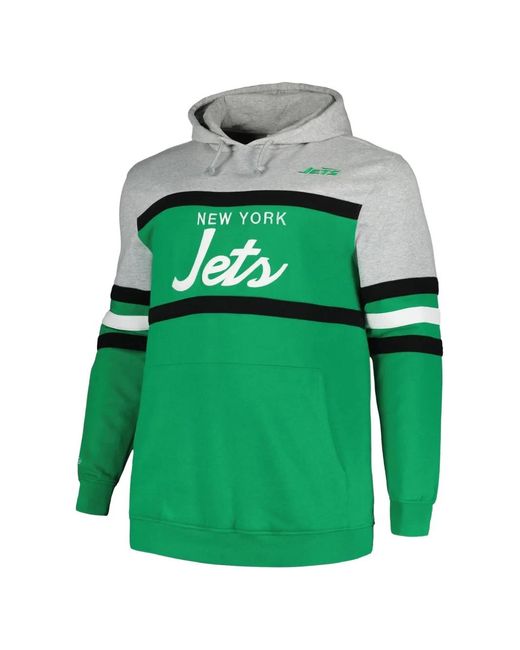 Mitchell & Ness Green Striped Hoodie for men