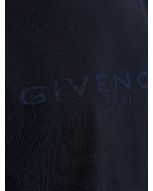 Givenchy Blue Paris Jacquard T-Shirt for men