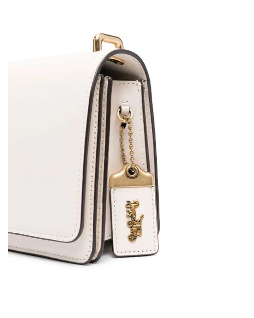 COACH Natural Elevated Logo-Plaque Shoulder Bag