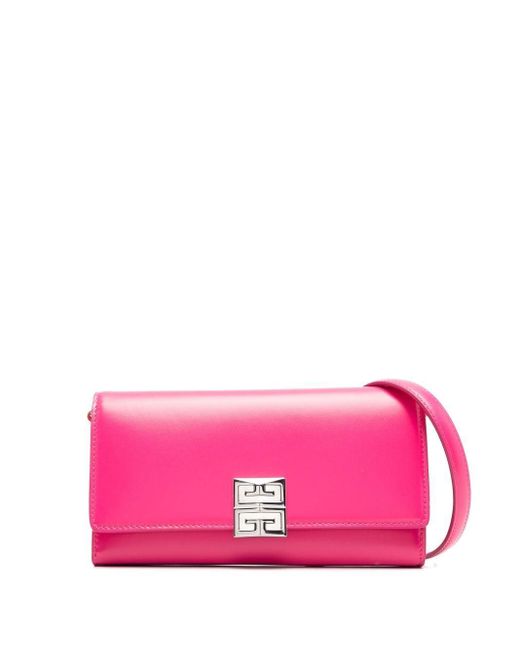 Portefeuille à plaque 4G Givenchy en coloris Pink