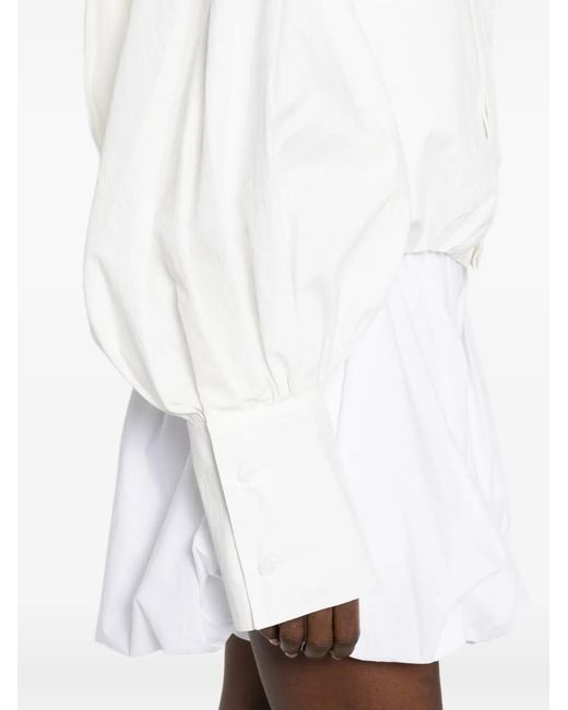Thelatest White Diana Long-Sleeve Shirt