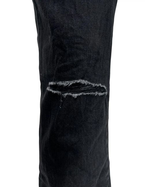 Purple Brand Black Five-Pocket Jeans for men