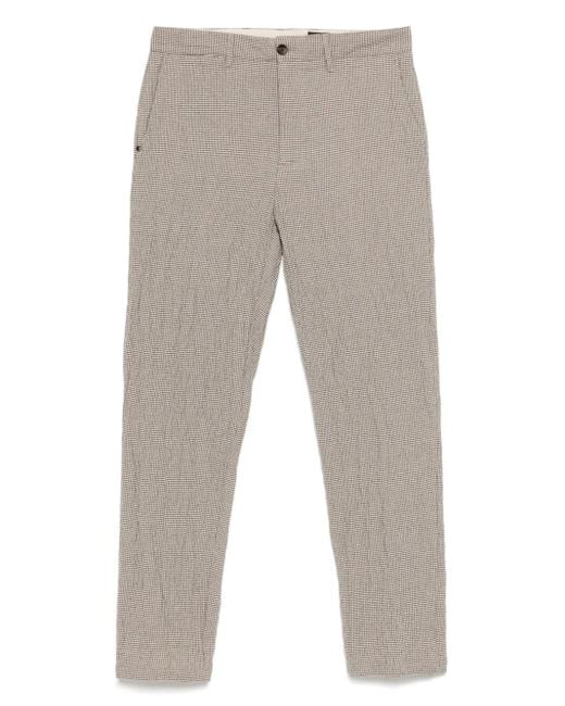White Sand Gray Tapered-Leg Trousers for men