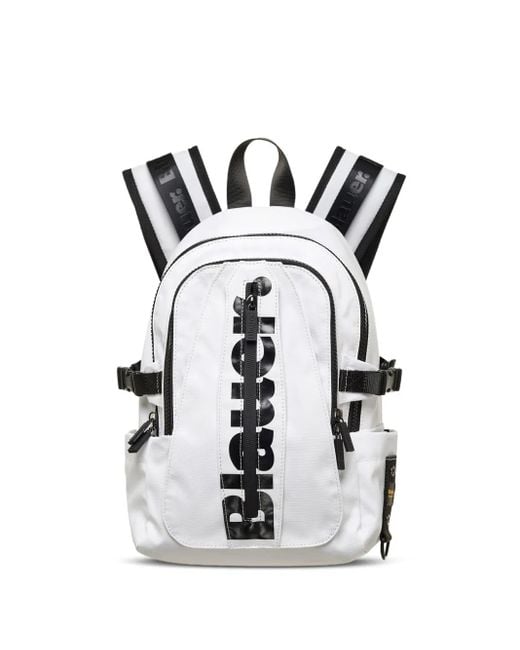 Blauer White Wirch 01 Logo-Print Backpack
