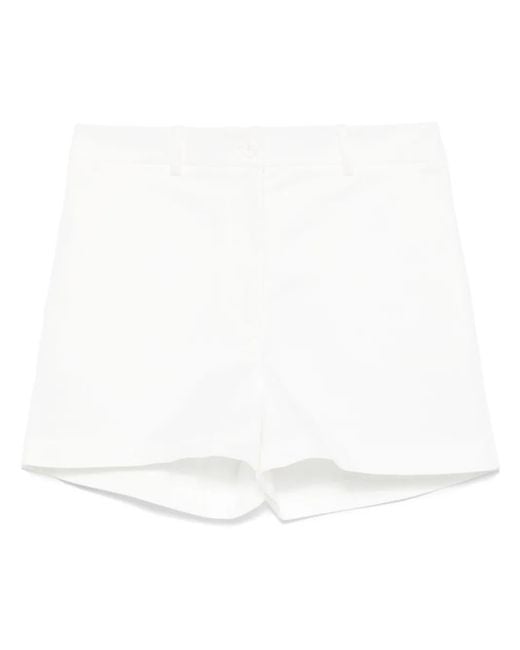 P.A.R.O.S.H. White Twill Shorts