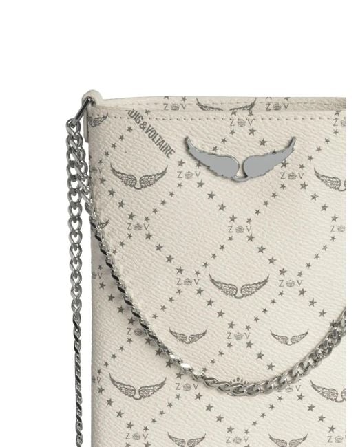 Zadig & Voltaire Gray Rock Phone Pouch