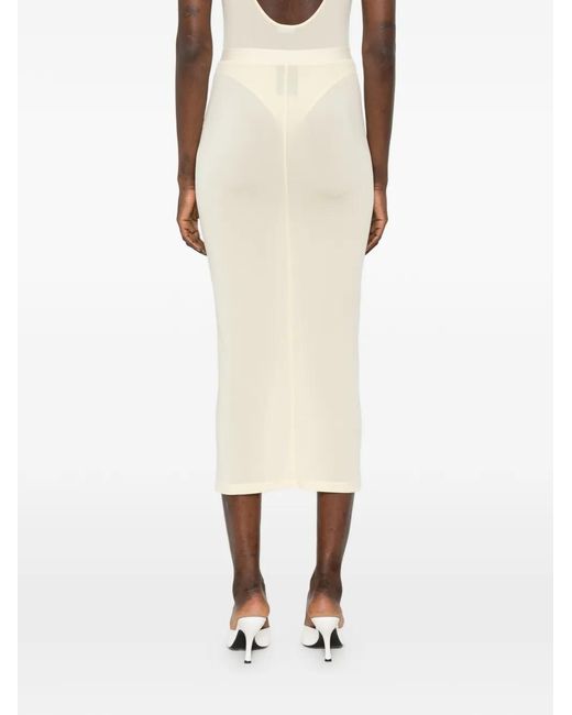 Wardrobe NYC White Sheer Skirt
