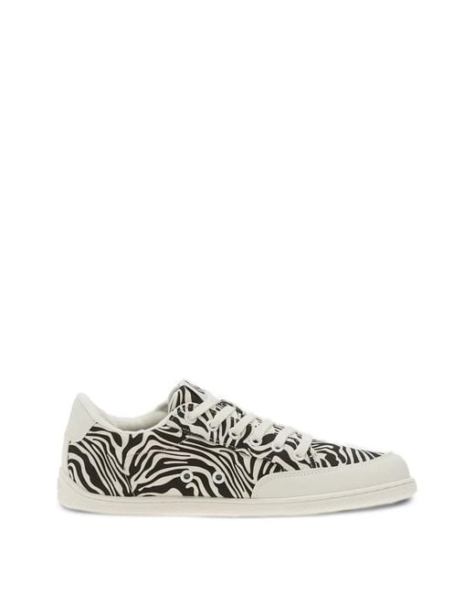 Be Lenka White Rebound Zebra-Print Sneakers
