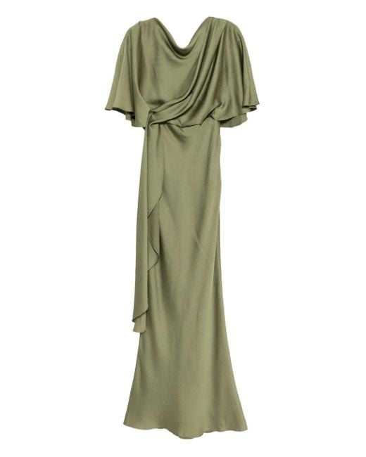 Vestido de fiesta de satén Amsale de color Green