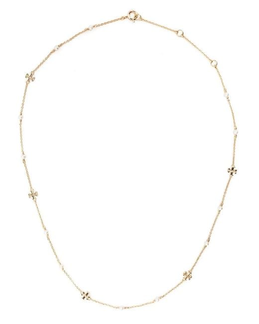 Tory Burch White Moondance Pearl Necklace