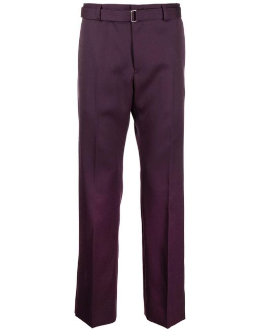 Lanvin Twill Wollen Pantalon in het Purple voor heren