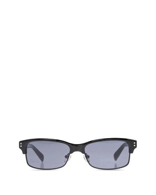 Jacquemus White Rectangle-Frame Sunglasses