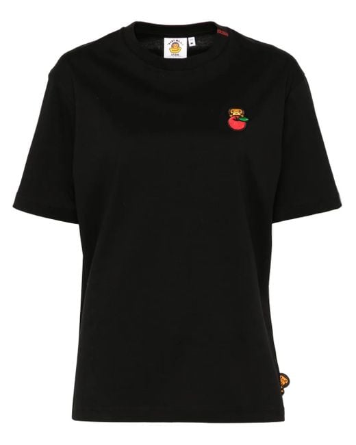 A Bathing Ape Black Printed T-Shirt