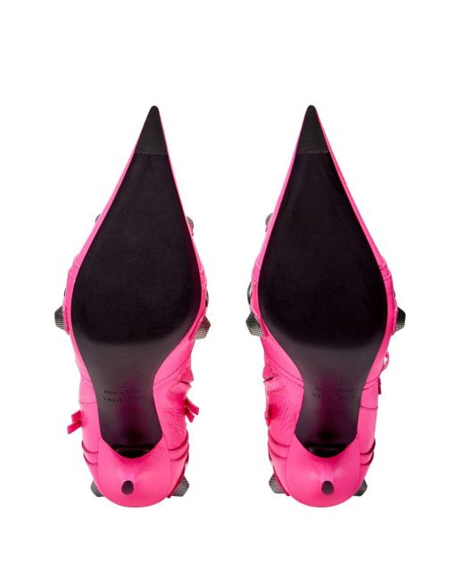 Balenciaga Pink Cagole Point-toe Boots